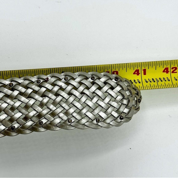 Like New Braided Leather Belt, Champagne Gold, size‎ M/L - Picture 13 of 13